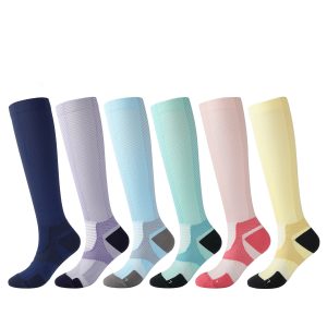 Level 2 Exercise Pressure Socks Fitness Running Comfortable Compression Socks Elastic Leg Socks